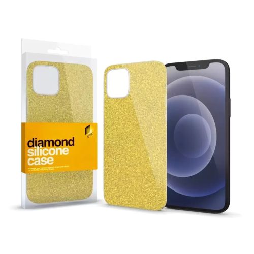 XPRO™ Szilikon tok Diamond Arany Apple Iphone 15 Plus készülékhez