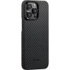 Pitaka MagEZ Case 4 Black / Grey Twill 1500D Apple iPhone 15 Pro Max készülékhez - MagSafe rögzítéssel