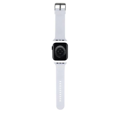 Karl Lagerfeld óraszíj fehér KLAWMSLKCNH Apple Watch 38mm / 40mm / 41mm / 42mm (S10) készülékhez