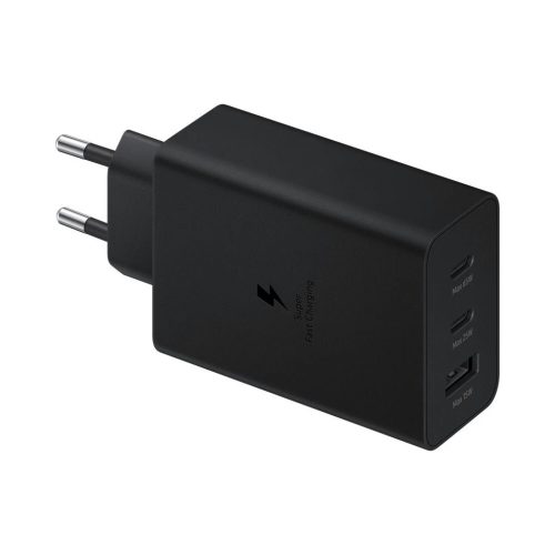 Samsung Trio 65W Töltő adapter 2*USB-C + USB-A fekete (EP-T6530NBE)