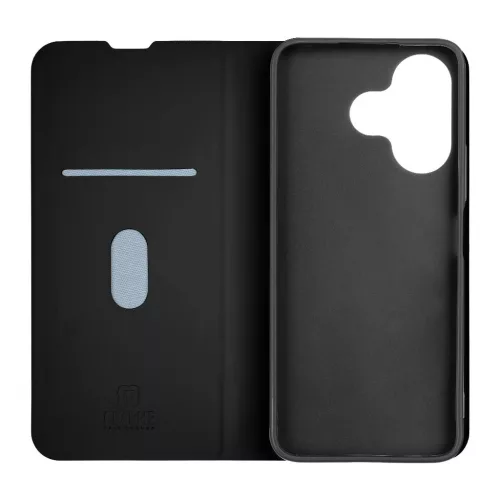 OBAL:ME Smooth Touch fekete Book / Flip tok Xiaomi Redmi 13 készülékhez