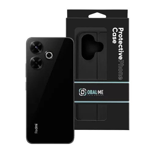 OBAL:ME Smooth Touch fekete Book / Flip tok Xiaomi Redmi 13 készülékhez