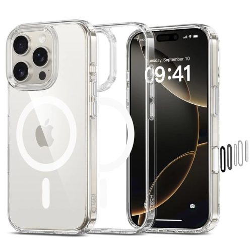 Tech-Protect FLEXAIR MAGSAFE CC átlátszó tok Apple iPhone 16 Pro készülékhez