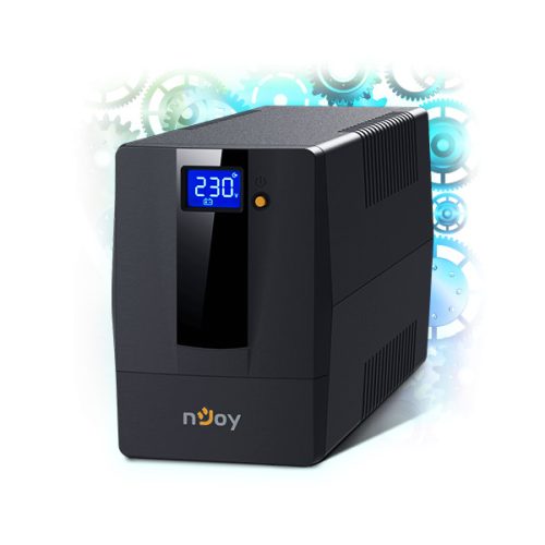 NJOY Szünetmentes + AVR Horus Plus 800, 800VA, 480W, Line-Interactive, LCD Touch display