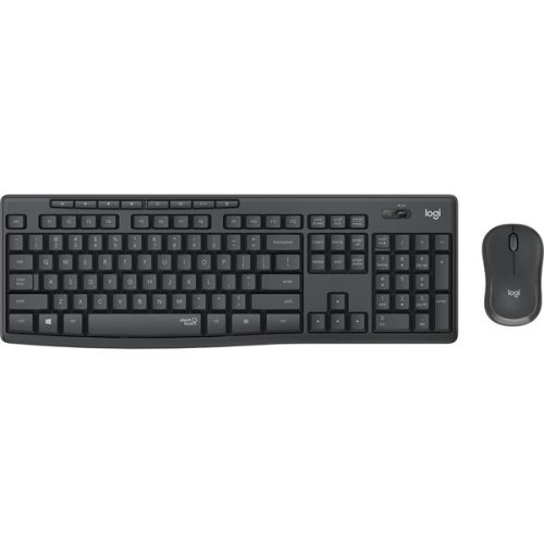 LOGITECH Billentyűzet + egér - MK295 Silent Vezeték Nélküli Combo Grafitszürke, HUN