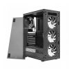 WHITE SHARK BUNKER PC Ház ATX/M-ATX/ITX, fekete