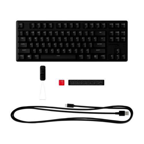 HP HYPERX vezetékes mechanikus gaming billentyűzet Alloy Origins Core PBT piros switch - amerikai lokalizáció