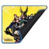 KONIX - MY HERO ACADEMIA "U.A 1.A" Gaming Egérpad 320x270mm, Sárga-Mintás