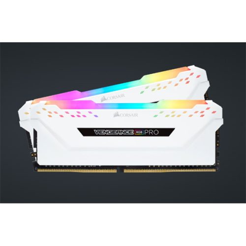 CORSAIR Memória VENGEANCE RGB PRO DDR4 16GB 3200MHz C16 (Kit of 2), fehér