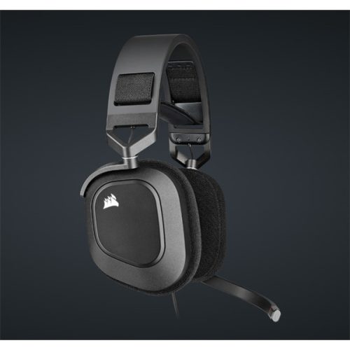 CORSAIR Vezetékes Headset, HS80 RGB USB Gaming, 7.1 Hangzás, RGB, fekete