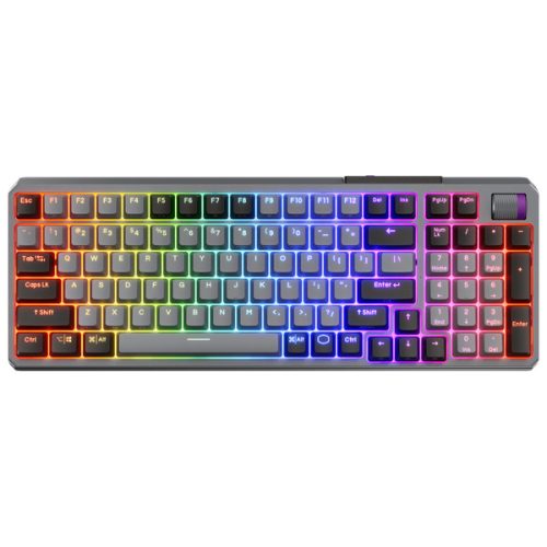 COOLER MASTER Vezeték Nélküli Billentyűzet MK770 Mechanikus Gaming, Red Switch, Space Grey, magyar