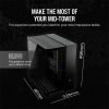 CORSAIR Ház iCUE LINK 6500X RGB, 3x iCUE LINK RX120 RGB Ventilátor, Tápegység nélkül, Edzett Üveg, fekete