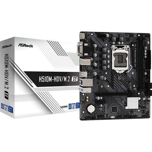 ASROCK Alaplap S1200 H510M-HDV/M.2 SE INTEL H470, mATX