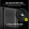 CORSAIR Ház 5000D AIRFLOW, Tápegység nélkül, Edzett Üveg, fekete