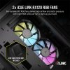 CORSAIR Ház iCUE LINK 2500X RGB, 2x RX120 RGB Ventilátor, Tápegység nélkül, Edzett Üveg, fekete