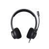 TRUST 25089 Ayda USB vezetékes fejhallgató zajszűrős mikrofonnal – fekete