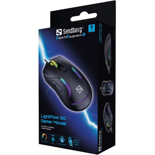 SANDBERG LightFlow 6D Gamer Egér