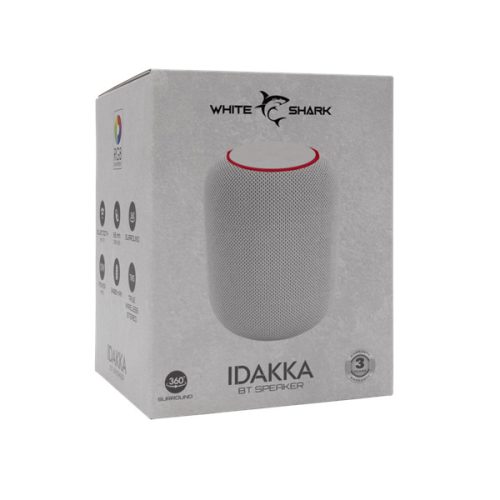 WHITE SHARK GBT-619W IDAKKA-W BLUETOOTH HANGSZÓRÓ 2x5W, TWS, fehér, 2400mA