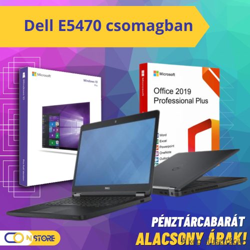 Dell Latitude E5470 startra kész szoftver csomaggal