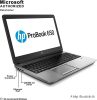 HP ProBook 650 G1 / i5-4210M / 8GB / 256 SSD / CAM / HD / HU / Integrált / A /  használt laptop
