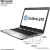 HP EliteBook 840 G3 / i5-6300U / 8GB / 256 SSD / CAM / FHD / US / Integrált / A /  használt laptop
