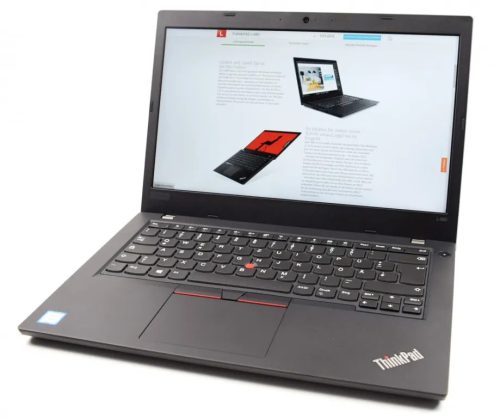 Lenovo ThinkPad L480 / i5-8350U / 8GB / 256 NVME / CAM / HD / EU / Integrált / B /  használt laptop
