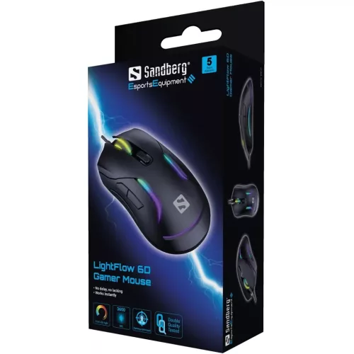 Sandberg LightFlow 6D Gamer Egér
