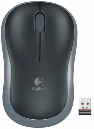 LOGITECH Egér - M185 Vezeték Nélküli Optikai Nano, Szürke