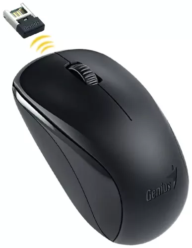 Genius Vezeték nélküli egér NX-7000, USB, 1200dpi, BlueEye, Fekete