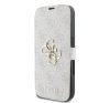Guess 4G Metal Logo iPhone 16 flip/oldalra nyíló tok, rózsaszín GUBKP16S4GMGPI