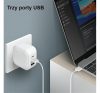 Uniq Verge ProGaN USB-C hálózati töltő 66W, fehér