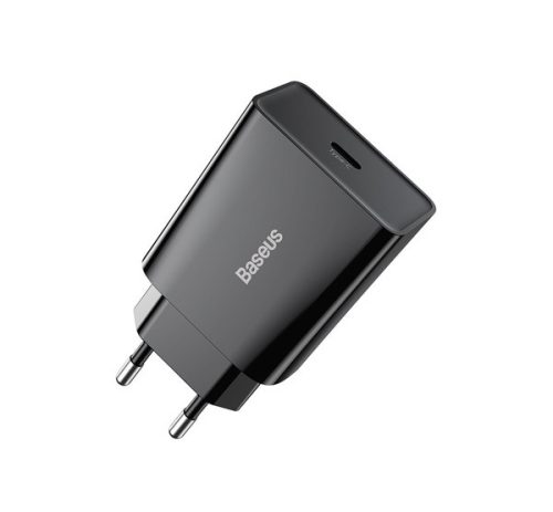 Baseus Speed Mini hálózati gyorstöltő adapter Type-C, 20W, fekete