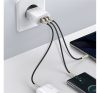 Baseus Compact gyorstöltő adapter 30W Type-C + 2XUSB, fehér