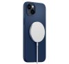 Spigen Silicone Fit Mag Apple iPhone 14 Plus tok, Navy Blue MagSafe, kék