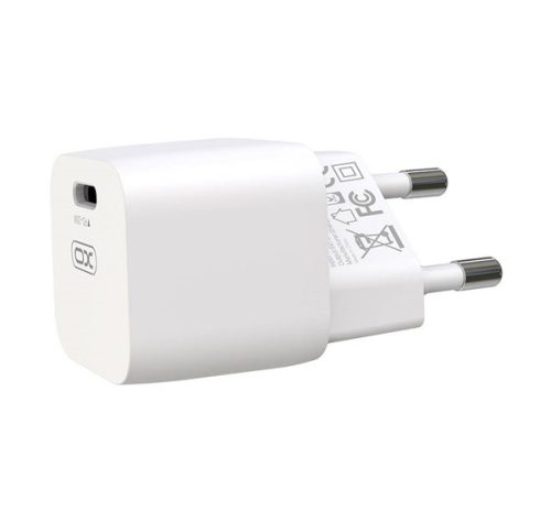 XO CE01B hálózati gyorstöltő adapter Type-C, 20W, fehér