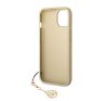 Guess 4G Charms Collection Apple iPhone 14 hátlap tok, barna