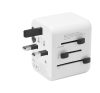 Tactical PTP világ utazó adapter töltő USB + Type-C, UK/US/AU/EU, fehér