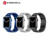 Forcell FA10 Apple Watch 42/44/45/49mm fém szíj, kék