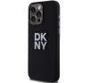 DKNY Liquid Silicone Metal Logo  Apple iPhone 15 Pro hátlap tok, fekete, DKHCP15LSMCBSK
