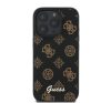 Guess PU Peony Script Apple iPhone 16 Pro Max Magsafe kompatibilis tok, fekete-barna GUHMP16XPGPYSK